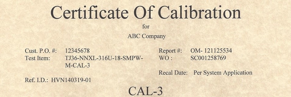 Calibration Process