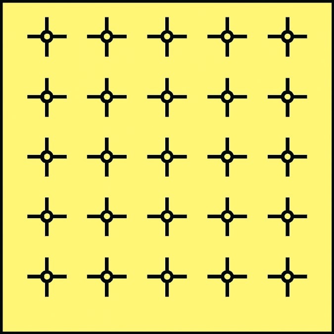 Example of a 25-point log linear-traverse for rectangular ducts