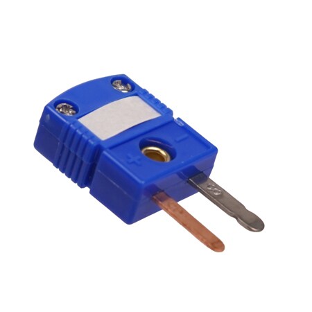 Miniature Thermocouple Connectors Flat Pin with Write-on Window, Standard and Extended Temperature Range