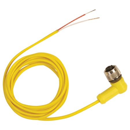 M12 Cable, 2 wire, Vibe Resistant, Thermocouple Compensated