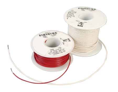 Hook Up Wire Irradiated PVC Insulation preffered wire for soldering applications abrasion and cut resistant, used in military harnessing, medical electronics and power lead supply.