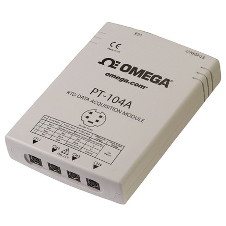 4-Channel RTD Input Data Acquisition Module with USB or Ethernet Interface