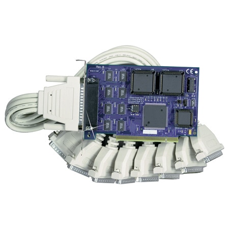 Eight Port RS-232 Card for the PCI Bus
