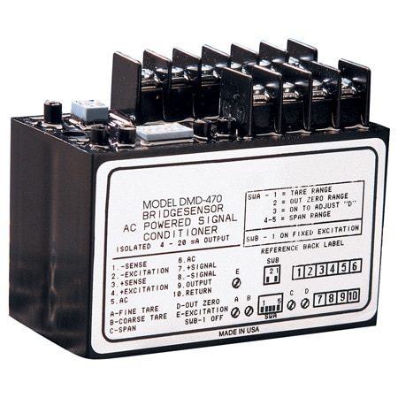 Isolated Signal Conditioners with Transducer Power up to 120 mA for Strain Gages, Load Cells and Transducers