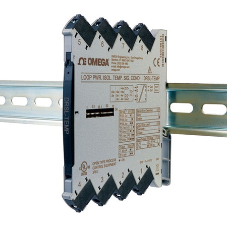Isolated DIN Rail Loop-Powered Temperature Signal Conditioner