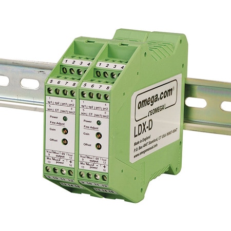 DIN Rail Mount Signal Conditioners for AC LVDT Transducers