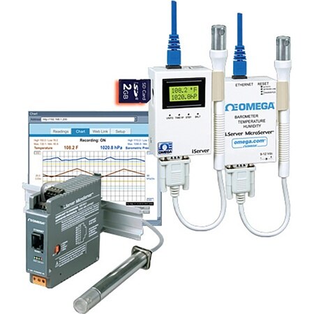 iServer MicroServer™ Barometric Pressure, Temperature, and Humidity Transmitters