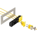 Snap Strips for Mounting Miniature Thermocouple Panel Jack Connectors