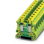 Ground Terminal Blocks, 8 kV, 8.2mm Width, Green/Yellow