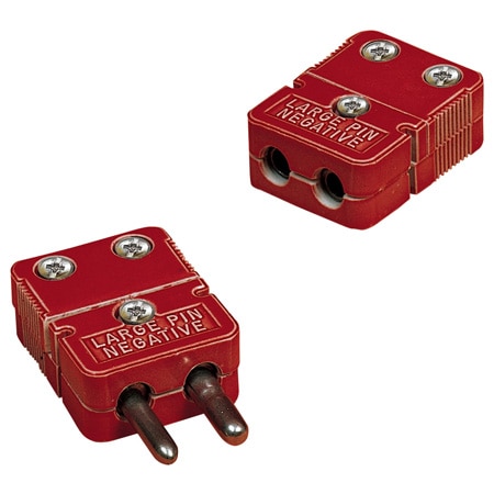 Ultra High Temperature Standard Size Thermocouple Connectors With and Without Glaze That Can Contaminate High Vacuum