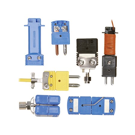 Thermocouple Connector Standard Size Round 2 Pin includes Integral Cable Clamp Cap