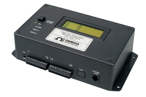 Omegaphone Alarm Dialer Eight Zone Temperature With Optional Ethernet Data Collection - Temperature Alarm Dialer Omegaphone Alarm Dialer Eight Zone Temperature With Optional Ethernet Data Collection - Temperature Alarm Dialer