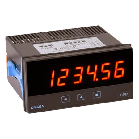 Panel Meter, Freq., Rate, Total/ Period Counter 6-Digit, ⅛ DIN Mount