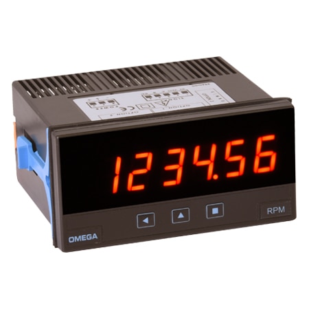 Panel Meter for Frequency, Rate, Total or Period Counter 6-Digit, 1/8 DIN Panel Mount