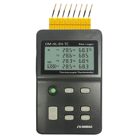 8 Channel Handheld Thermocouple Thermometer Data Logger