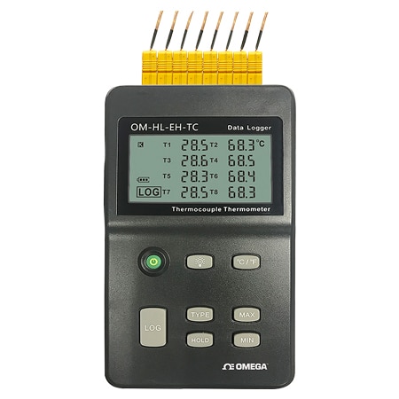 8 Channel Handheld Thermocouple Thermometer/Data Logger
