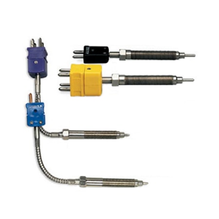 Thermocouple Probes with Hastelloy Tips for PFA Extruders
