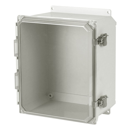 Non-Metallic Fiberglass Electrical Enclosures with Solid or Clear Polycarbonate Covers, NEMA 3R and NEMA 4X for Indoor or Outdoor Use - 6x6 to 20x16"