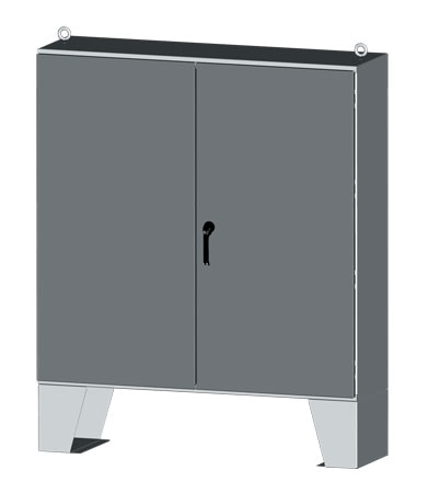 NEMA Type 3R & 12 Two-Door Metal Electrical Enclosures - Sizes from 60x48 to 72x72"
