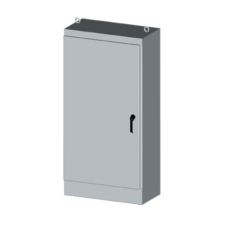 NEMA Type 4x 304 and 316 Stainless Steel Enviroline® Free Standing Single-door Single-Access Electrical Enclosures, 72x24 to 72x36 sizes