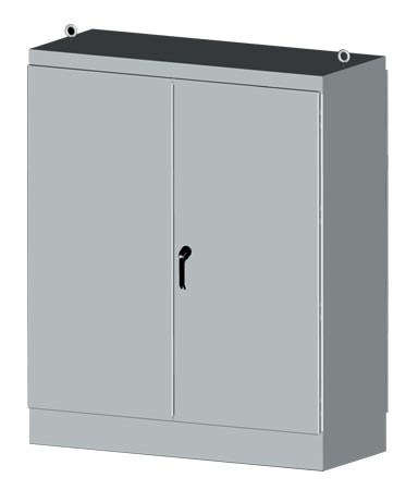 NEMA Type 3R & 12 Free-Standing, Two-Door Dual-Access Electrical Enclosures and Cabinets - Sizes from 72x48 to 90x72"
