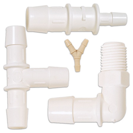 Plastic Fittings for Tubing and Hose (1/16" ID - 1" ID)