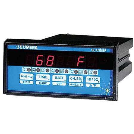 1/8 DIN 4-Zone & 7-Zone Temperature/Process Controllers with Ramp/Soak  Capability