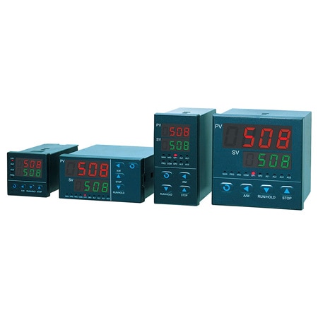 1/16, 1/8, and 1/4 DIN Temperature/Process Controllers with Fuzzy Logic