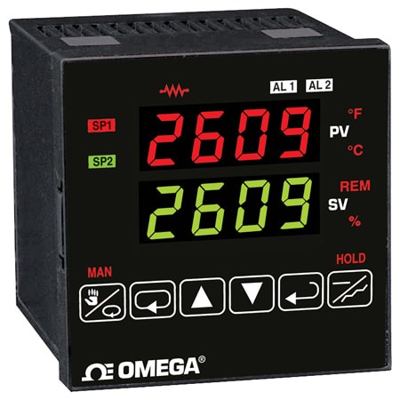 1/4 DIN Temperature/Process Ramp/Soak Controller with Fuzzy Logic