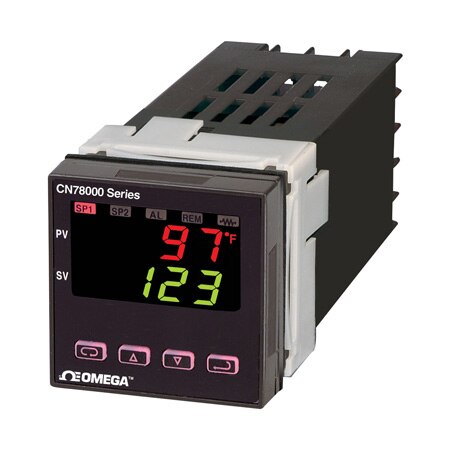 1/16 DIN Process Ramp & Soak Controller with Illuminated Keys