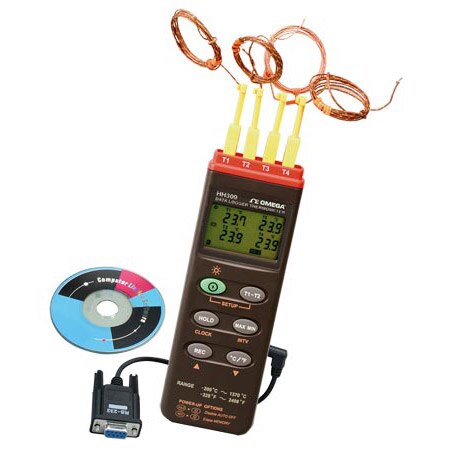 4 Channel Handheld Data Logger Thermocouple Thermometer :: OMEGA