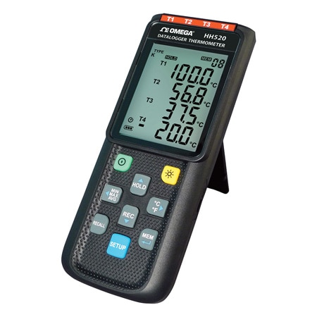 Four Channel Handheld Data Logger Thermometer