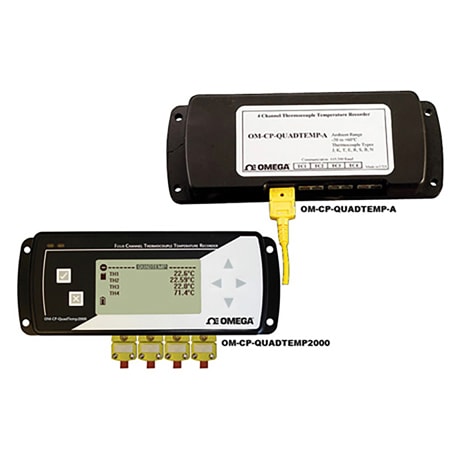 328 to 2498°F K Type Thermometer Thermocouple 4 Channel Meter SD Card Logger 