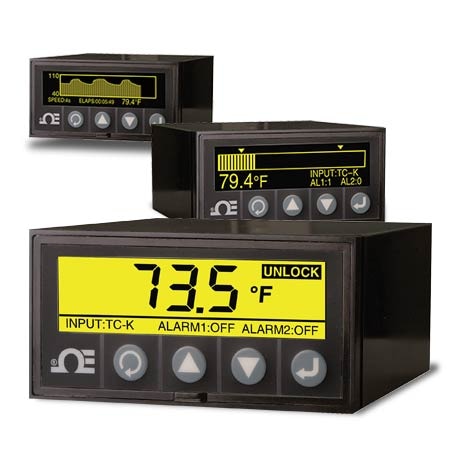 Graphic Display Panel Meter and Data Logger for Temperature and Process Measurement