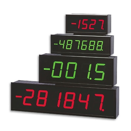 Large Displays 4- or 6-Digit, 2.3" and 4" High