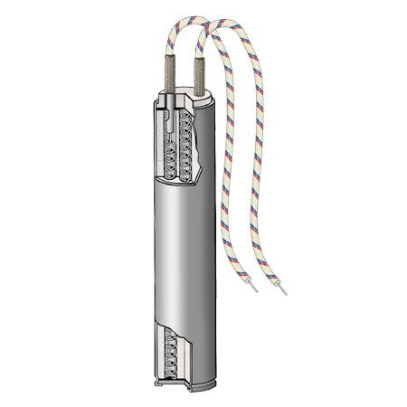 Low Density Cartridge Heater with 304 Stainless Steel Sheath 7/8 (22.22 mm) Nominal Diameter
