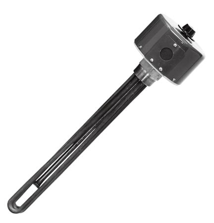 Heavy Duty Immersion Heater with Integral Thermostat— 2 1/2" NPT Fitting