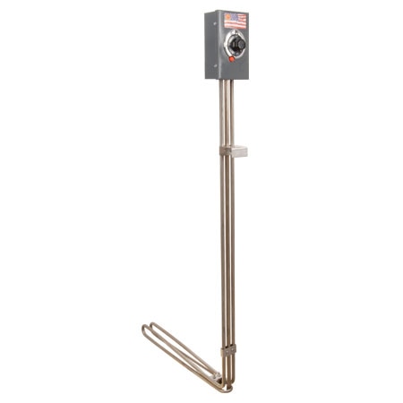 Drum Immersion Heaters for High Viscosity Solutions and Adjustable Stainless Steel Mounting Bracket