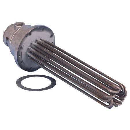 Flanged Immersion Heaters for Mild Corrosive Solutions