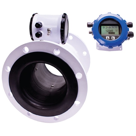 3" Flanged Magnetic Flow Meter w/ Remote Display, Pulse & 4-20mA Output, DC Power, 50Hz