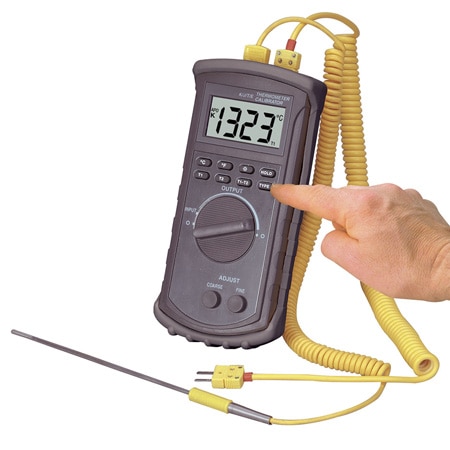 Rugged J,K,T, E Thermocouple Calibrator and Thermometer