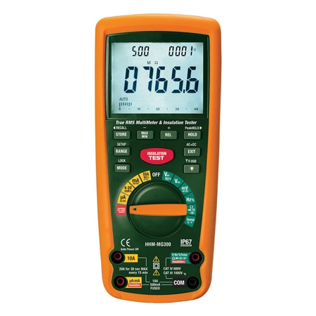 Insulation Tester/Multimeter with Wireless PC Interface