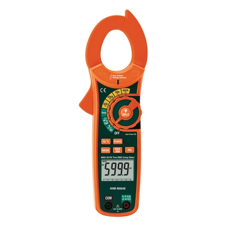 600 A True RMS Clamp Meters and Non-Contact Voltage