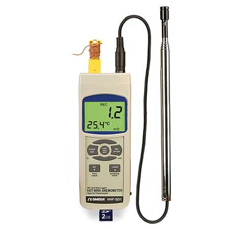that's all count I'm sorry Hot Wire Anemometer with Real Time Data Logger | Omega