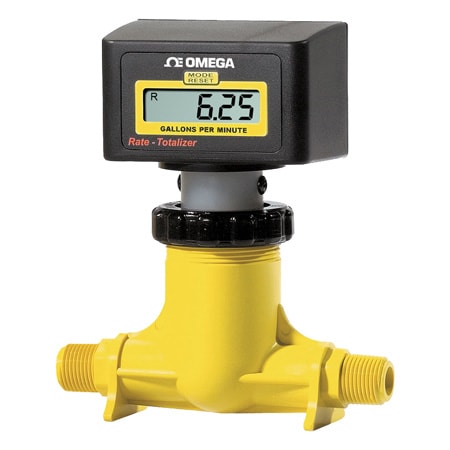 Battery Powered Indicating Flow Meter For Rate or Total Flow