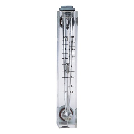 Flow Meter Flowmeter Rotameter Panel Mount Type 0.2-2GPM  Water 