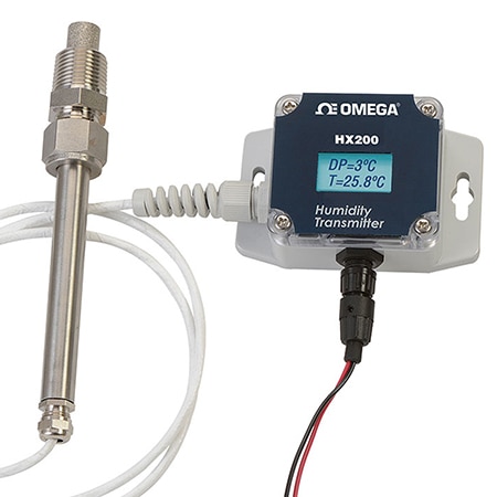 Duct Humidity (%RH) Sensor with Optional Temperature Sensor