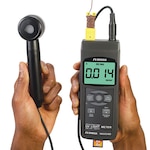UVA/UVC Handheld Light Meter w/ Thermocouple & SD card