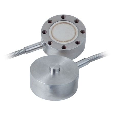 Miniature Load Cell 2" diameter All Stainless Steel with Back Mounting Holes