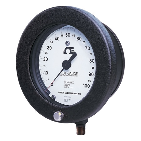 4.5" Dial, -15 to 60 psi, Compound Gauge, Bottom mounting